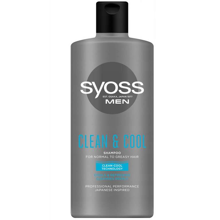 Szampon męski Syoss clean & cool 440ml