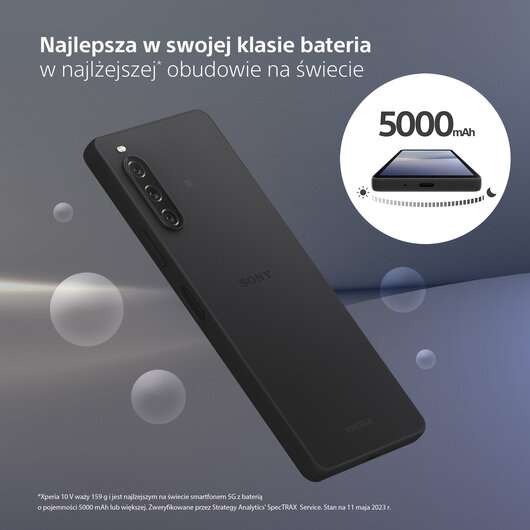 Smartfon Sony Xperia 10 V + słuchawki WFC700N (za 59zł)