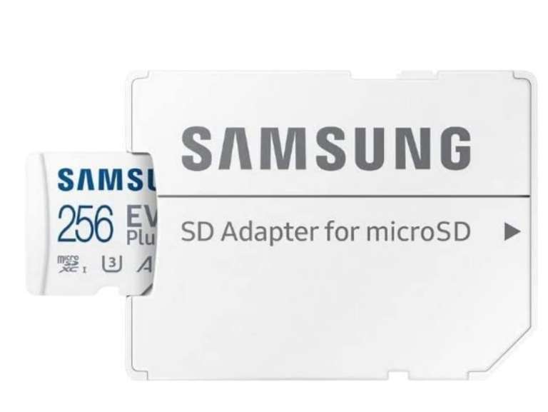 Karta microSD Samsung EVO Plus 256 GB, A2 V30 zapis/odczyt 90/130 MB/s Możliwa cena 63,90 zł