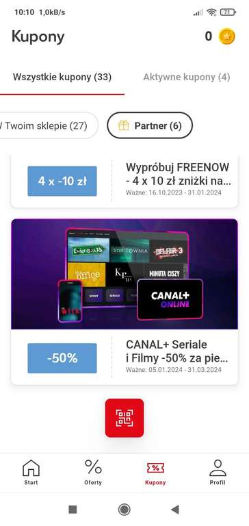 CANAL+ Seriale i Filmy -50% za pierwszy miesiąc! @Kaufland ,aplikacja.