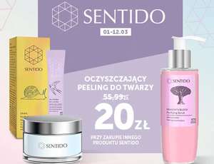 Peeling do twarzy Sentido za 20 zł zamiast 45 zł przy zakupie jednego produktu Sentido @Kontigo