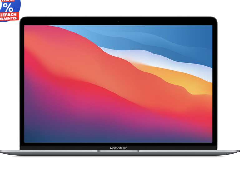 Apple MacBook Air M1 13,3" M1 16GB RAM 256GB Dysk macOS Gwiezdna Szarość