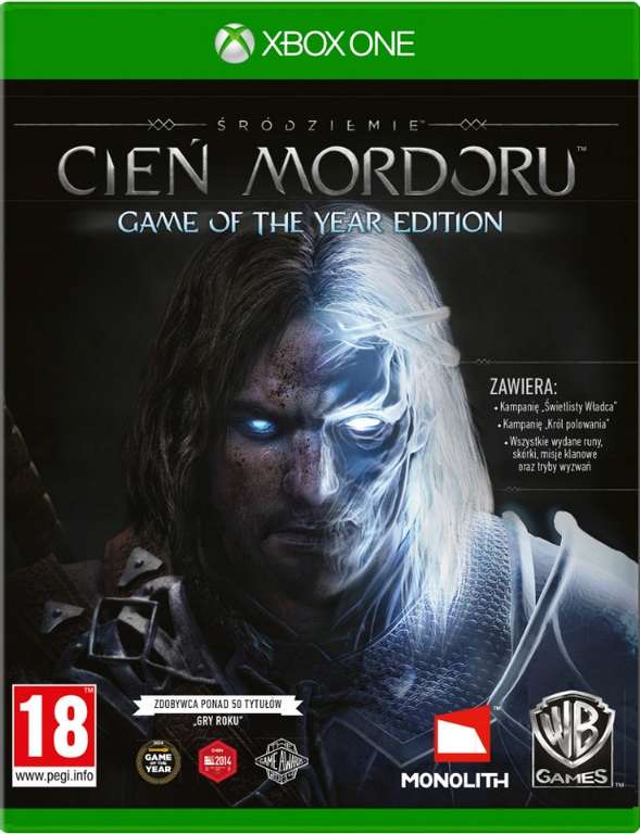 Middle-Earth: Shadow of Mordor GOTY Edition TR XBOX One CD Key - wymagany VPN