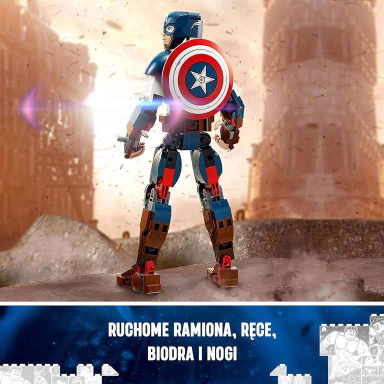 LEGO Marvel 76258 Figurka Kapitana Ameryki | darmowa dostawa