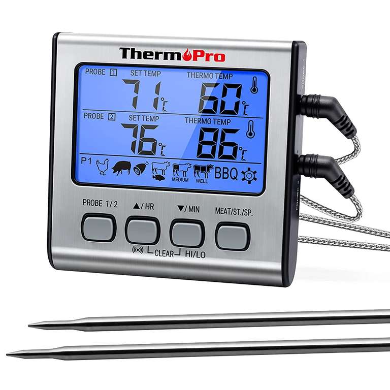 Termometr ThermoPro Tp-17 dwie sondy do wedzenia, warzenia, gotowania grilla