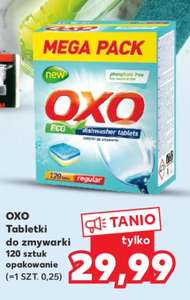 Tabletki do zmywarki OXO 120 SZT. 25gr za sztukę @Kaufland