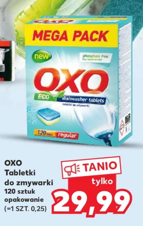 Tabletki do zmywarki OXO 120 SZT. 25gr za sztukę @Kaufland