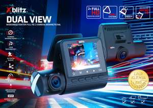 -100 zł z kodem:terenwizja na wideorejestrator z kamerą nagrywająca środek auta Xblitz dual view