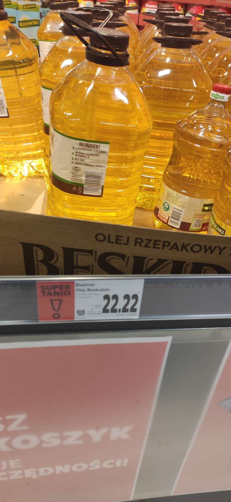 Olej Rzepakowy Beskidzki 5L Bielmar - Kaufland Wielicka- Kraków