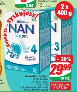 Mleko modyfikowane Nestle Nan Optipro 2, 3, 4