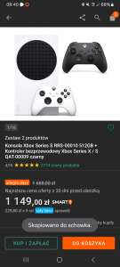 Konsola Xbox Series S 512GB + dodatkowy pad