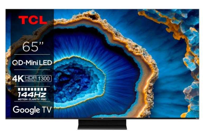 Telewizor TCL QD Mini-LED 65C805 65" QLED 4K 144Hz Google TV Dolby Vision IQ Dolby Atmos HDMI 2.1