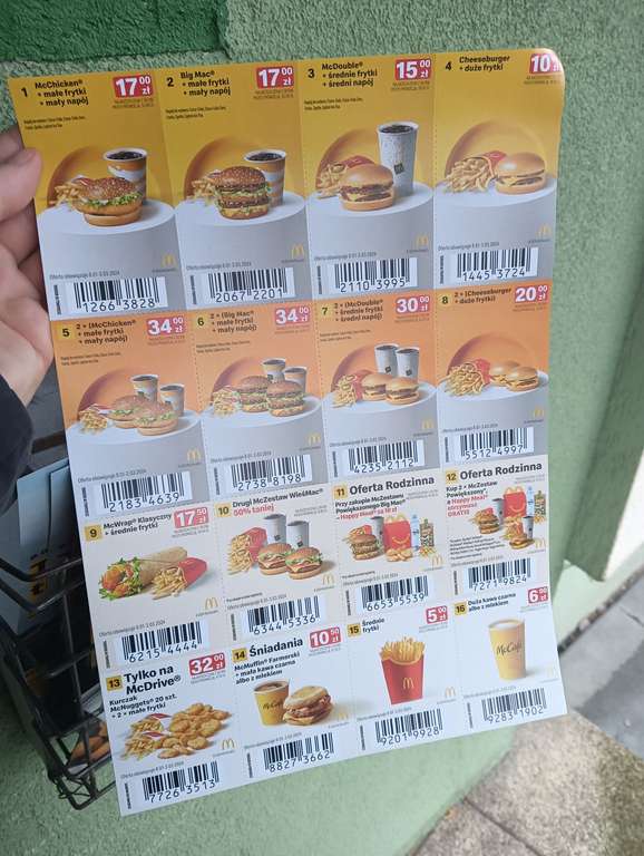 Kupony promocyjne McDonald's