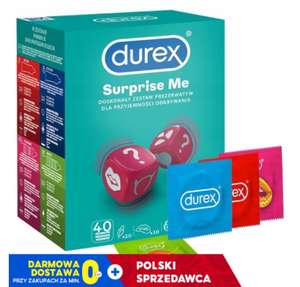 Durex SURPRISE ME zestaw prezerwatyw mix 40szt