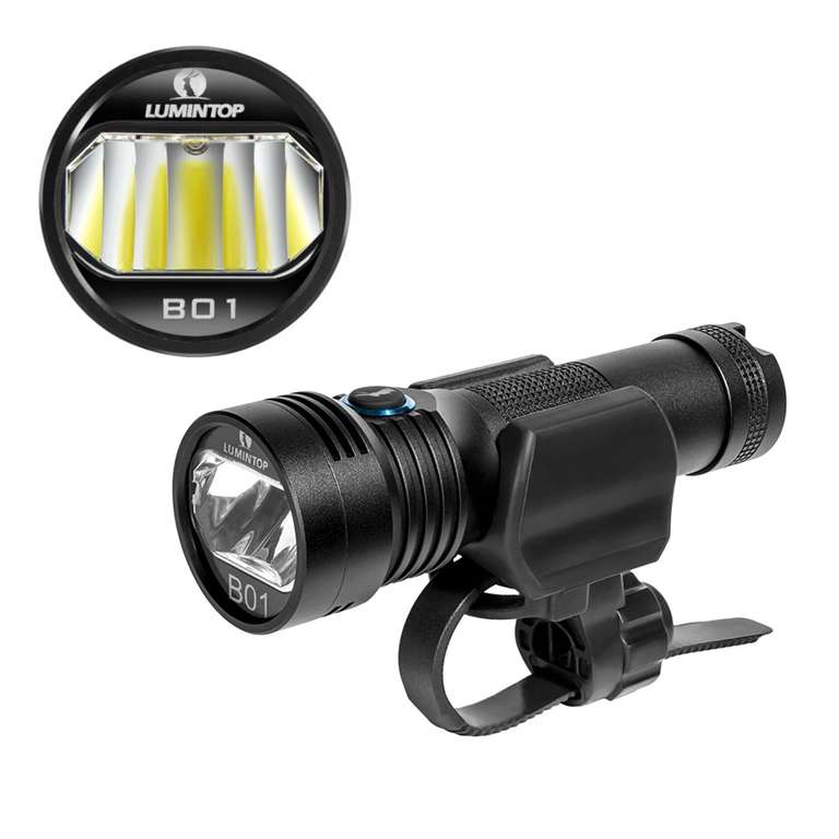 Lumintop B01 - Oświetlenie rowerowe lampka refletkor przednia (z kuponem 10/30 - 122,84 zł)