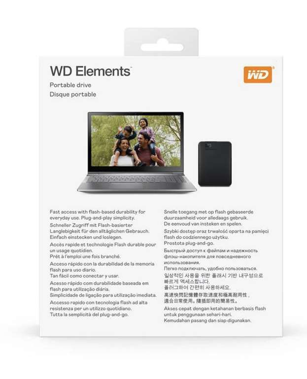 Dysk zewnętrzny SSD 1TB WD Elements WDBNSY0010BBK-WESN (odczyt 400 MB/s) @ Neonet
