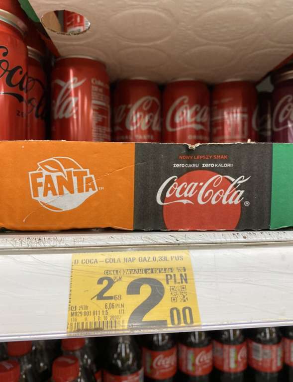 Coca-cola 0,33ml promocja @Auchan Częstochowa