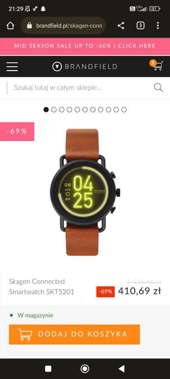 Skagen SKT5201 smartwatch