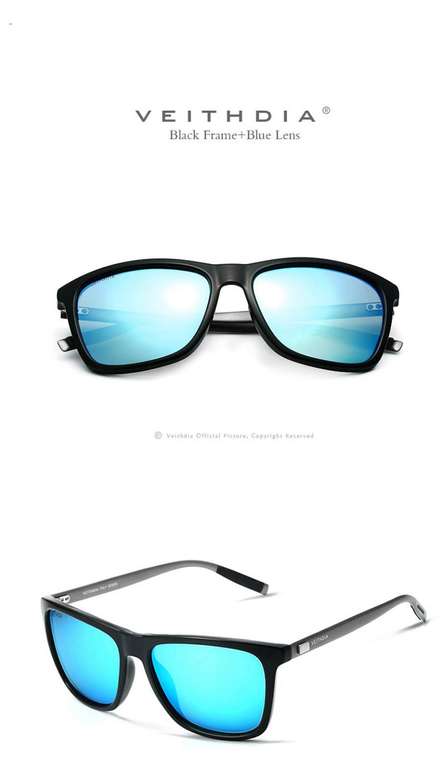 Okulary VEITHDIA + futerał, polaryzowane, UV 400, aluminium - kilka kolorów do wyboru $4.48