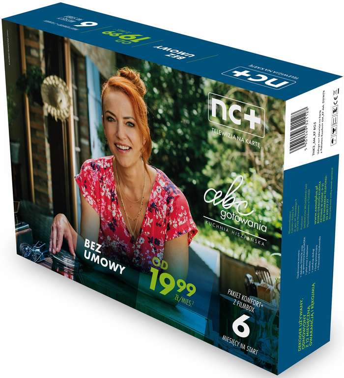 Dekoder NC+ BG5 z usługą telewizja na kartę (110 kanałów,6 m-c na start z FilmBox)