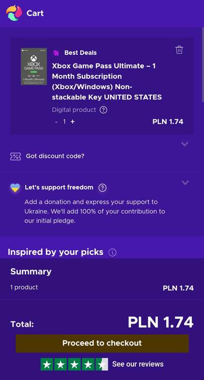 Game Pass Ultimate 1 miesiąc z VPN USA