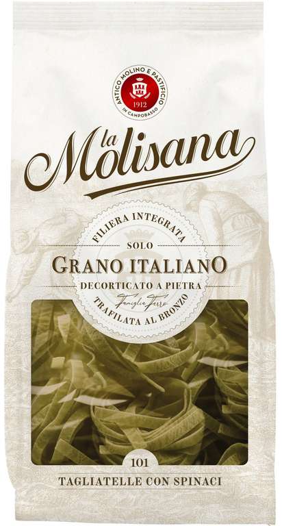 Makaron włoski ze szpinakiem La Molisana Tagliatelle Con Spinaci 500g. BIEDRONKA