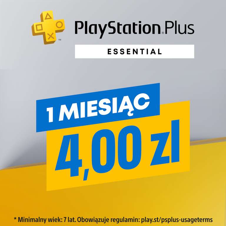 PlayStation Plus 1 miesięc: Essential - 4 zł/ Extra - 12 zł/ Premium - 20 zł (dla osób bez aktywnej subskrypcji) @ PS4, PS5