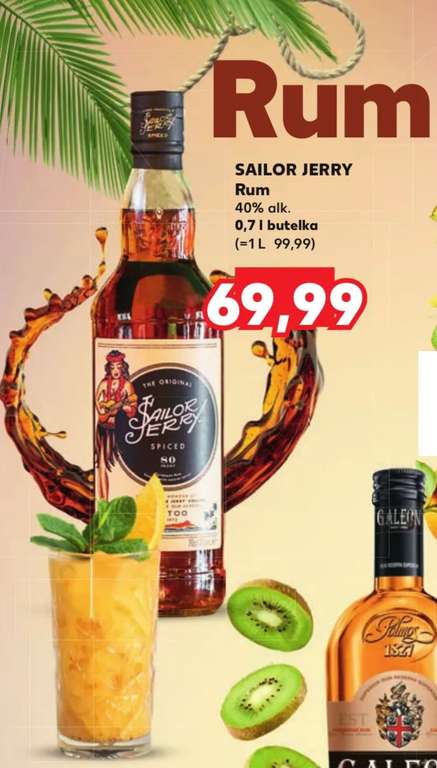 Rum (spiced) Sailor Jerry 0,7l. Kaufland