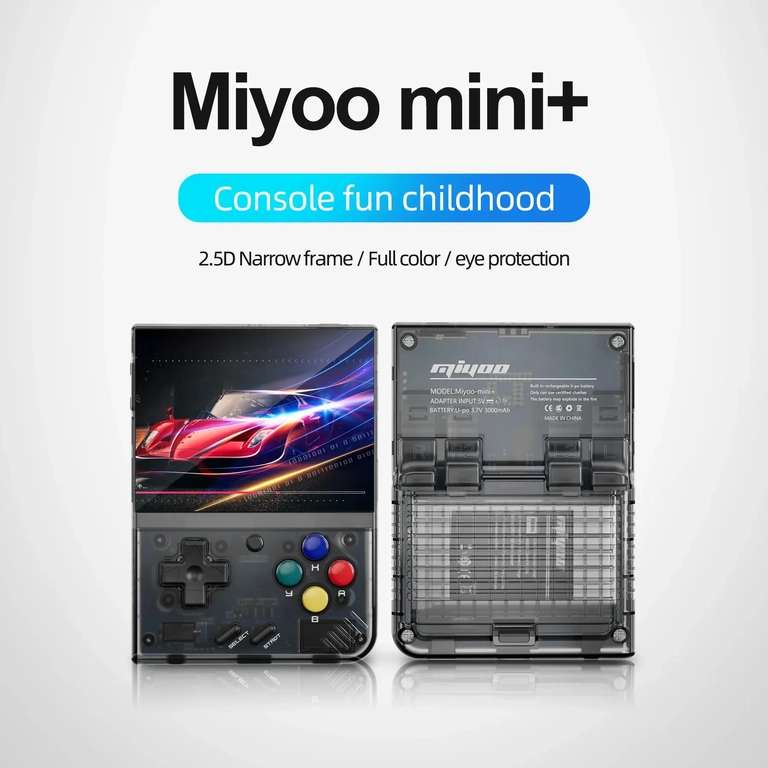 Retrokonsola Miyoo Mini Plus, konsola retro BIAŁA, 64GB $52.94