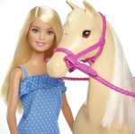 Barbie FXH13, lalka i koń, Amazon i Smyk