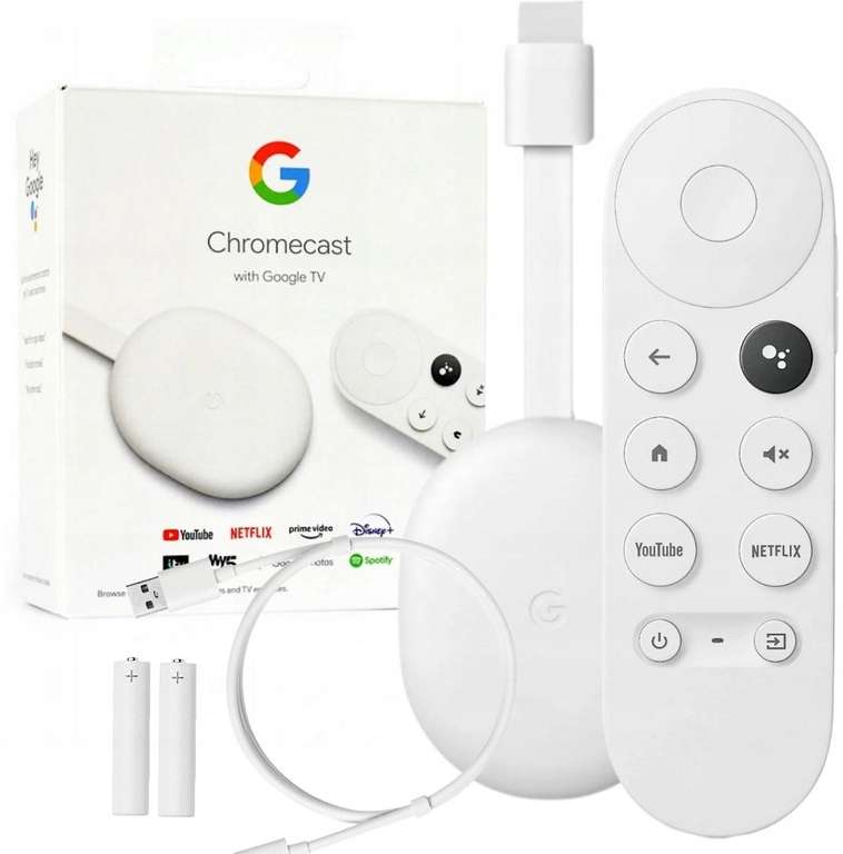 Odtwarzacz multimedialny Google Chromecast 4 4k