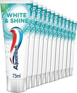 Aquafresh White & Shine Pasta do zębów, 75ml x12