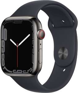 Apple Watch Series 7 GPS + Cellular, stal nierdzewna, koperta 45 mm - amazon.pl