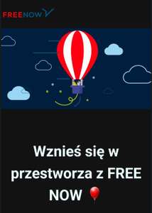 FreeNow Darmowy lot balonem po Warszawie