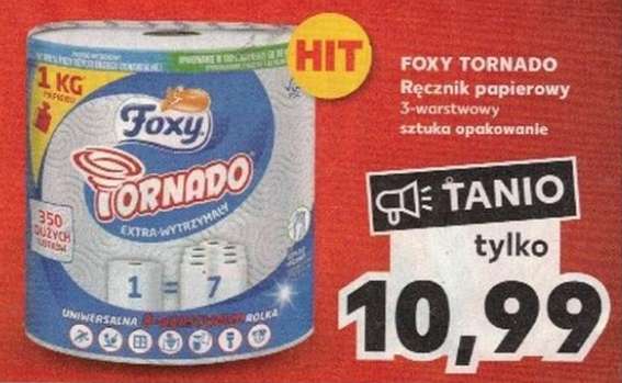 Ręcznik papierowy Foxy Tornado 3-warstwy @Kaufland