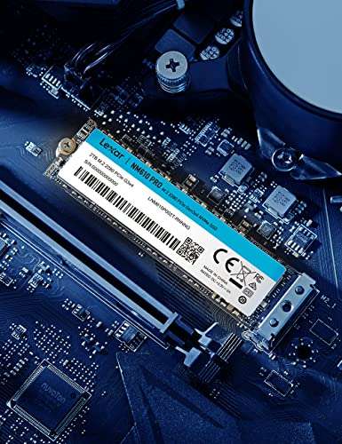 Dysk SSD Lexar NM610PRO 2TB M.2 2280 PCIe Gen3x4 NVMe 1.4, odczyt do 3300 MB/s, zapis 2600 MB/ | 80,81€ | Amazon
