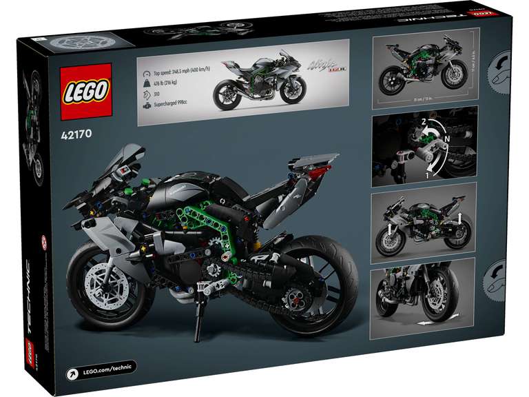 LEGO 42170 Technic - Motocykl Kawasaki Ninja H2R