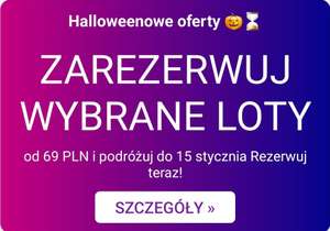 Wizz Air - Halloweenowe oferty na loty do 15.01.2024