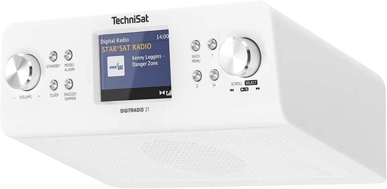 Kuchenne radio podszafkowe DAB- Technisat Digitradio 21 (biały i czarny)