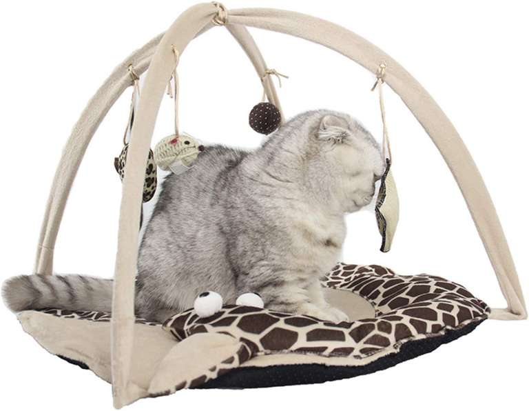 VERTAST kot pies zabawa mata aktywność z myszką lalka zabawa zabawa podkładka na łóżko, żyrafa