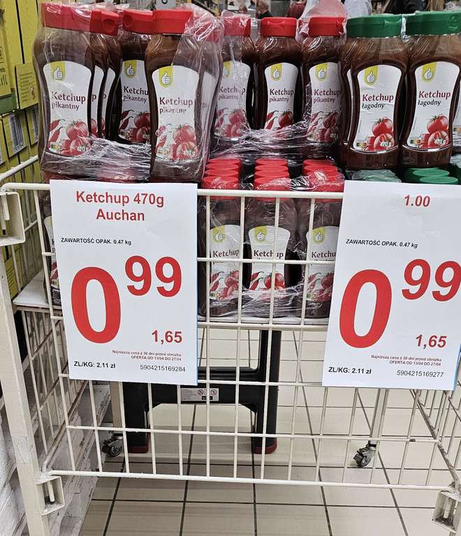 Ketchup Auchan 470g