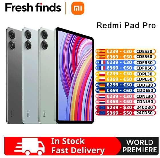 Tablet Redmi Pad Pro 8GB+256GB Global USD275,51
