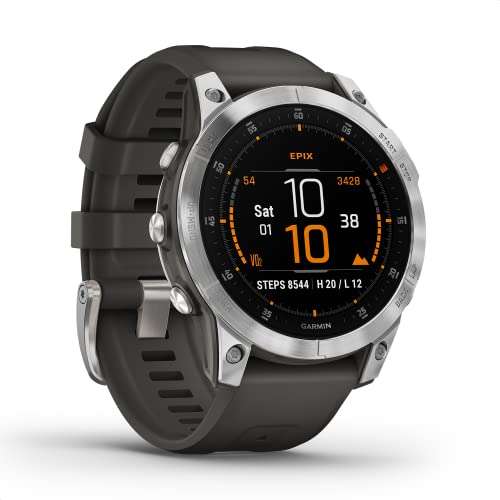 Garmin EPIX smartwatch GPS Multisport z AMOLED 1,3" i obsługa dotyk/przycisk Mapy TOPO 60 apk sport Music Garmin Pay bateria do 16 dni