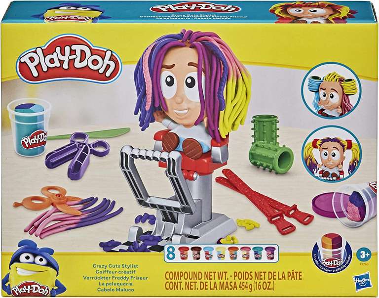 Zestaw Play-Doh Stylista szalonych fryzur z 8 tubami po 56 g @Amazon.pl