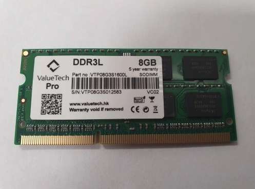 Pamięć RAM DDR3L Value Tech 8 GB HYNIX