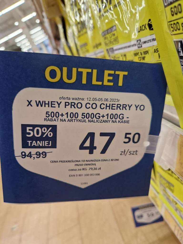 Outlet białka WPI WPC Olimp w Auchan w Radomiu M1 -50%