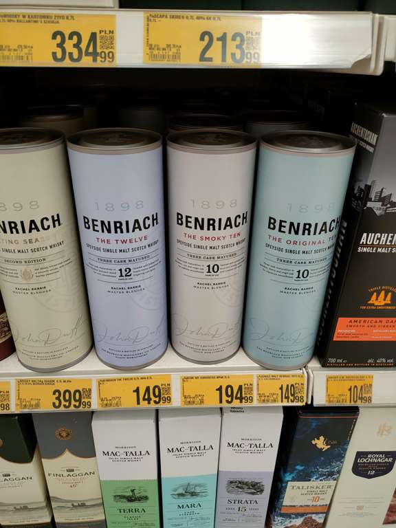 Whisky Benriach 12 i 10 150 zł Auchan Warszawa Modlińska