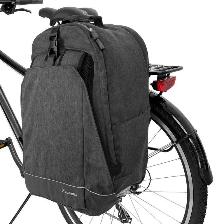 Sakwa rowerowa Wozinsky WBB33BK 30L (możliwość noszenia jako plecak) @ Allegro - Smart okazja