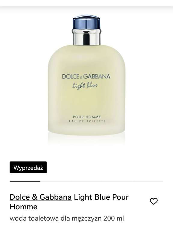 Dolce & Gabbana Light Blue Pour Homme 200 ml za 241,60 zł