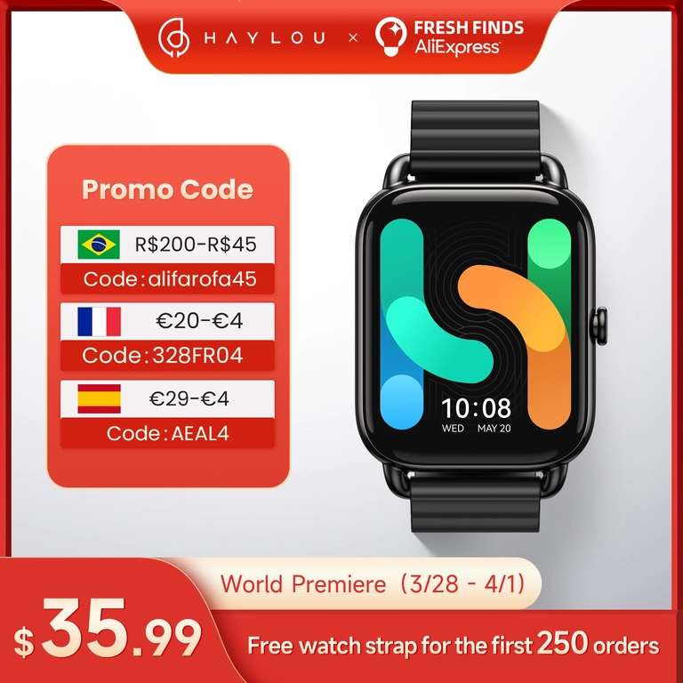 Smartwatch Haylou RS4 Plus 35.99$